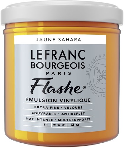 Flashe vinylverf - jaune sahara - flacon 125 ml