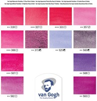 Van Gogh aquarel pocketbox roze en violetten-2