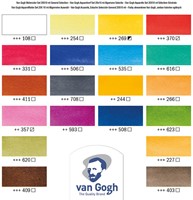 Van Gogh aquarelverf basis set 20 x 10 ml.-2