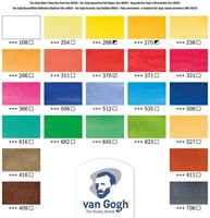 Van Gogh aquarelverf artist box 24 halve napjes, penselen en mengschaal-2