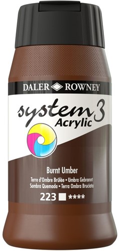 System 3 acryl gebrande omber  - flacon 500 ml