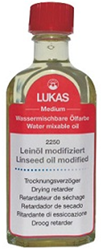Lukas Berlin lijnolie traagdrogend - flacon 125 ml.