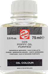 Talens papaverolie gezuiverd - flacon 75 ml.