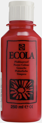 Talens ecola schoolplakkaatverf scharlakenrood - flacon 250 ml
