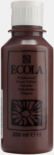 Talens ecola schoolplakkaatverf bruin - flacon 250 ml