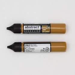 Sennelier abstract 3D liner gele oker