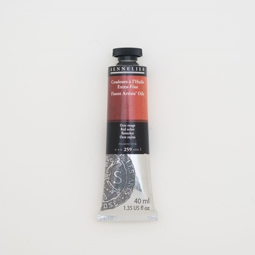 Sennelier extra fijne olieverf serie 1 - rode oker - tube 40 ml.
