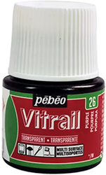 Pebeo vitrail glasverf purper - flacon 45 ml.