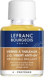 Lefranc vibert schilderijvernis glanzend - flacon 75 ml