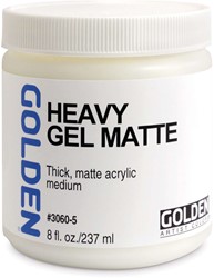 Golden heavy acrylic gel mat flacon 236 ml.