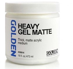 Golden heavy acrylic gel mat flacon 473 ml.