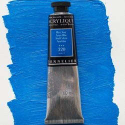 sennelier acryl azuurblauw - tube 60 ml.