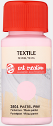 Art Creation textielverf pastelroze - flacon 50 ml.