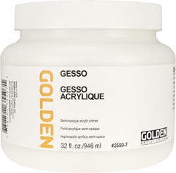 Golden gesso primer wit - 946 ml.