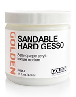 Golden sandable hard gesso - 473 ml. 