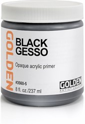 Golden gesso primer zwart - 237 ml.