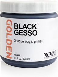 Golden gesso primer zwart - 473 ml.