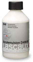 Lascaux acrylemulsie D498M - flacon 250 ml.
