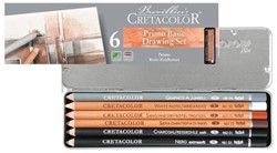 Cretacolor basis pocket set 6 schetspotloden