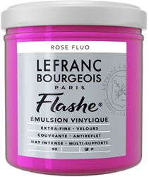 Flashe vinylverf - fluorescerend rose - flacon 125 ml