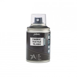 Pebeo textielverf spray - zwart - spuitbus 100 ml.