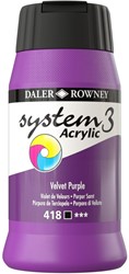 System 3 acryl violet velours  - flacon 500 ml.