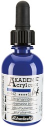 Schmincke Akademie acryl inkt kobaltblauw donker - flacon 50 ml.