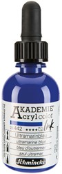 Schmincke Akademie acryl inkt kobaltblauw donker - flacon 50 ml.