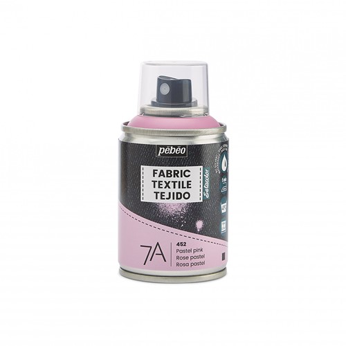 Pebeo textielverf spray - pastelroze - spuitbus 100 ml.