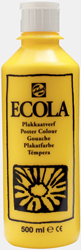 Talens ecola schoolplakkaatverf geel - flacon 500 ml