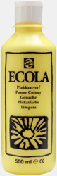 Talens ecola schoolplakkaatverf citroengeel - flacon 500 ml