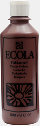 Talens ecola schoolplakkaatverf bruin - flacon 500 ml