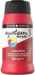 System 3 acryl cadmiumrood  - flacon 500 ml