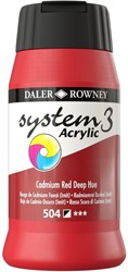 System 3 acryl cadmiumrood donker  - flacon 500 ml