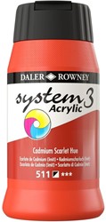 System 3 acryl cadmiumrood scharlaken  - flacon 500 ml