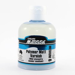 Matisse polymer vernis/medium mat - 250ml.