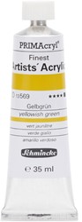 schmincke primacryl geelgroen - tube 35 ml.