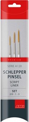 Voordelige startset script liners A120 (no. 00, 1 en 3)