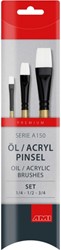 startset olie- en acrylpenselen A150