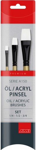 ! - ACTIE  startset olie- en acrylpenselen A150 nu 8.95