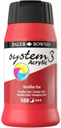 System 3 acryl vermiljoenrood - flacon 500 ml