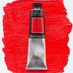 sennelier acryl cadmiumrood - tube 60 ml.
