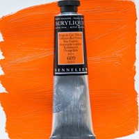 sennelier acryl cadmiumrood oranje - tube 60 ml.
