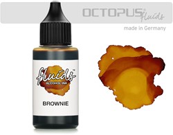 Octopus alcohol inkt brownie - flacon 30 ml.