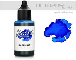 Octopus alcohol inkt sapphire - flacon 30 ml.