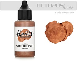 Octopus alcohol inkt coin copper - flacon 30 ml.
