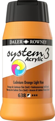 System 3 acryl cadmiumoranje licht (imit.) flacon 500 ml.