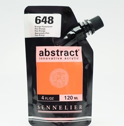 Sennelier abstract acryl fluor oranje - 120 ml.