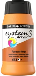 System 3 acryl fluorescerend oranje  - flacon 500 ml