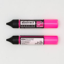 Sennelier abstract 3D liner fluor roze